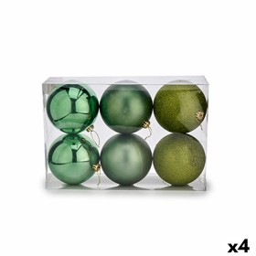 Set of Christmas balls 15 x 16 x 15 cm Green (4 Units) by Krist+, Christmas - Ref: S3622486, Price: 54,18 €, Discount: %