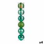 Lot de boules de Noël 6 Pièces Vert Plastique 15 x 16 x 15 cm (4 Unités) de Krist+, Noël - Réf : S3622492, Prix : 54,18 €, Re...