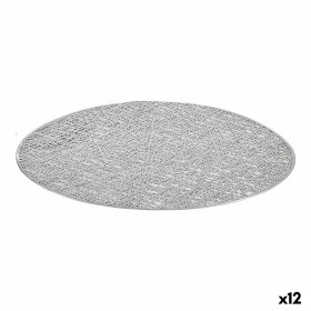 Salvamantel Plateado Plástico (Ø 38 cm) (12 Unidades) de Kinvara, Salvamanteles individuales - Ref: S3622649, Precio: 9,93 €,...