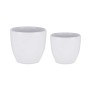 Set of pots Ø 22 cm Ø 28 cm 2 Pieces White Clay by Ibergarden, Flower Pots - Ref: S3622835, Price: 21,31 €, Discount: %