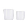 Set de Macetas Ø 22 cm Ø 27 cm 2 Piezas Blanco Arcilla de Ibergarden, Macetas para flores - Ref: S3622839, Precio: 20,49 €, D...