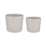 Set of pots Ø 22 cm Ø 27 cm 2 Pieces Grey Clay | Tienda24 - Global Online Shop Tienda24.eu