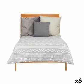 Couette réversible 180 x 260 cm Ethnique Blanc Gris (6 Unités) de Gift Decor, Couvertures et couvre-lits - Réf : S3623053, Pr...