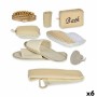 Set de Baño Cesta Marrón (6 Unidades) de Berilo, Juegos de accesorios de baño - Ref: S3623055, Precio: 68,87 €, Descuento: %