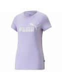 T-shirt à manches courtes femme Puma Ess+ Nova Shine Lavande Femme | Tienda24 Tienda24.eu