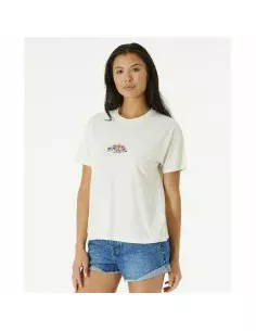 Camiseta de Manga Corta Rip Curl Stay Wild Blanco | Tienda24 Tienda24.eu