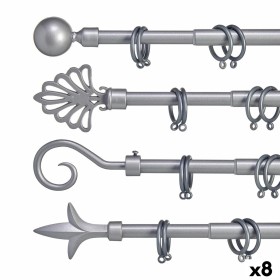 Curtain Bar Extendable Silver Iron 5 x 122 x 5 cm (8 Units) by Gift Decor, Curtain Poles & Tracks - Ref: S3623113, Price: 46,...