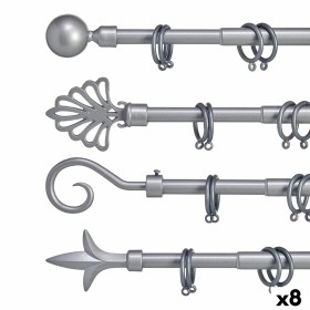 Curtain Bar Extendable Silver Iron 5 x 178 x 5 cm (8 Units) by Gift Decor, Curtain Poles & Tracks - Ref: S3623115, Price: 61,...