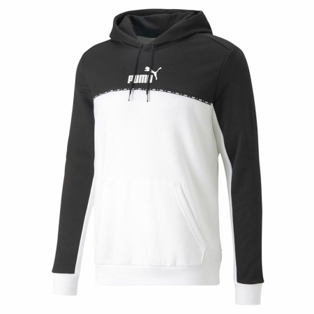 Sudadera con Capucha Hombre Puma Block X Tape Blan