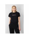 Damen Kurzarm-T-Shirt Champion Crewneck Croptop Schwarz | Tienda24 Tienda24.eu