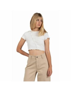 Damen Kurzarm-T-Shirt Puma Colorblock Beige | Tienda24 Tienda24.eu