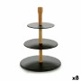 Etagère Rond 30 x 40 cm Noir Bois Ardoise (8 Unités) de Kinvara, Plats et plateaux - Réf : S3623207, Prix : 61,09 €, Remise : %