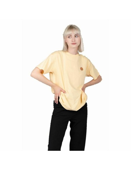 Camisola de Manga Curta Mulher 24COLOURS Casual Amarelo | Tienda24 Tienda24.eu