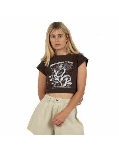 Damen Kurzarm-T-Shirt Snoopy Grau Dunkelgrau | Tienda24 Tienda24.eu