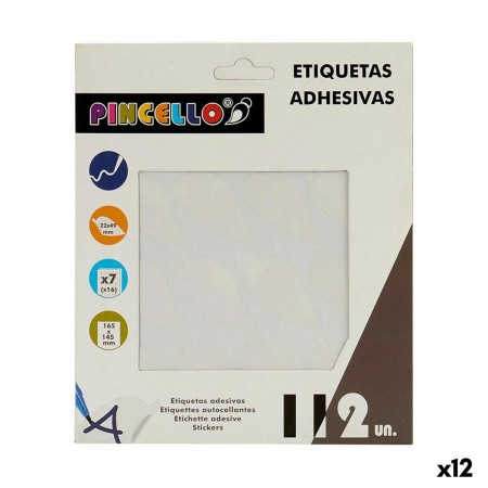 Adhesive labels White 22 x 49 mm Sheets (12 Units) by Pincello, Adhesive labels and stickers - Ref: S3623263, Price: 2,58 €, ...