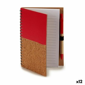 Spiral Notebook with Pen Wood 12,5 x 18 cm (12 Units) by Pincello, Wirebound Notebooks - Ref: S3623274, Price: 21,66 €, Disco...