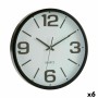 Orologio da Parete Bianco Nero Cristallo Plastica 40 x 5 x 40 cm (6 Unità) di Gift Decor, Orologi da parete - Rif: S3623311, ...