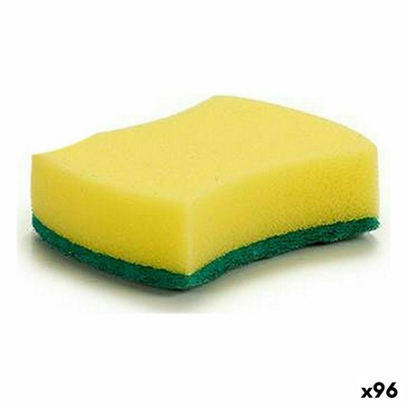 Esfregão Amarelo Verde Fibra sintética 10 x 3 x 7,5 cm (96 Unidades) de BigBuy Home, Esfregões - Ref: S3623362, Preço: 24,55 ...