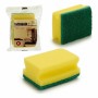 Tampon à récurer Jaune Vert Fibre synthétique 4 x 9 x 6,5 cm (96 Unités) de BigBuy Home, Éponges et tampons à récurer - Réf :...