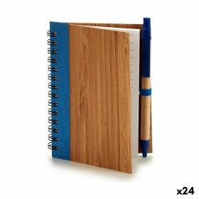 Spiral Notebook with Pen Bamboo 1 x 13 x 10,5 cm (24 Units) by Pincello, Wirebound Notebooks - Ref: S3623419, Price: 29,40 €,...