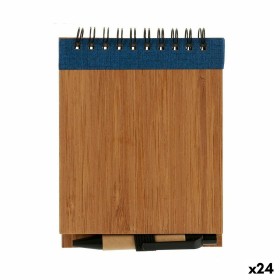 Spiral Notebook with Pen Bamboo 1 x 10 x 13 cm (24 Units) by Pincello, Wirebound Notebooks - Ref: S3623420, Price: 24,79 €, D...