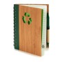 Spiral Notebook with Pen Bamboo 1 x 18 x 14 cm (12 Units) by Pincello, Wirebound Notebooks - Ref: S3623421, Price: 21,66 €, D...