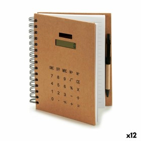 Spiral Notebook with Pen Calculator 2,5 x 21 x 18 cm (12 Units) by Pincello, Wirebound Notebooks - Ref: S3623431, Price: 53,5...