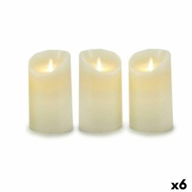 Ensemble de Bougies Oscillant LED Crème 8 x 13 x 8 cm (6 Unités) de Gift Decor, Bougies à LED - Réf : S3623462, Prix : 76,85 ...