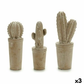 Decorative Garden Figure Cactus Stone 13 x 38 x 13 cm (3 Units) by Ibergarden, Figurines - Ref: S3623511, Price: 11,41 €, Dis...