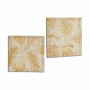 Lienzo Hoja de planta Dorado 28 x 28 x 1,5 cm (36 Unidades) de Gift Decor, Impresiones sobre lienzo - Ref: S3623512, Precio: ...