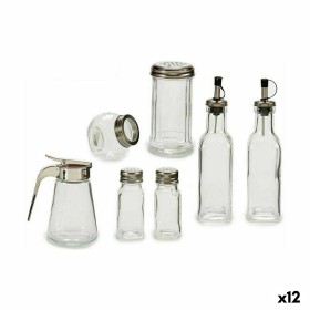 Condiment container set Silver Metal (12 Units) by Vivalto, Dispensers for dressings and spices - Ref: S3623519, Price: 90,76...