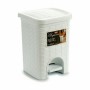 Papeleira com Pedal Stefanplast Elegance Branco Preto Plástico 6 L (6 Unidades) de Stefanplast, Papeleiras - Ref: S3623538, P...