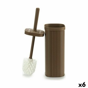 Toilet Brush Stefanplast Elegance Beige Plastic 11,5 x 40,5 x 11,5 cm (6 Units) by Stefanplast, Toilet accessories - Ref: S36...