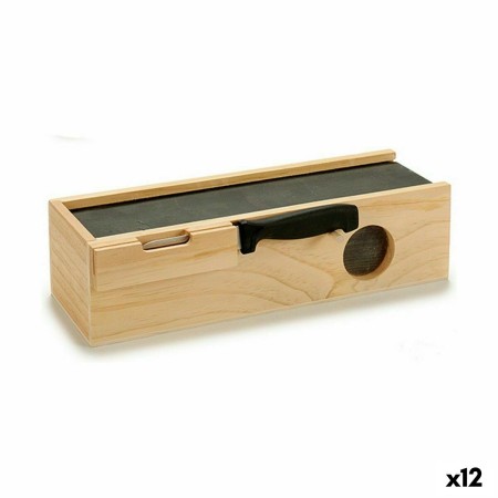 Caja con Tapa Cortafiambres Madera 9,5 x 8 x 30 cm (12 Unidades) de BigBuy Home, Almacenamiento de alimentos - Ref: S3623578,...