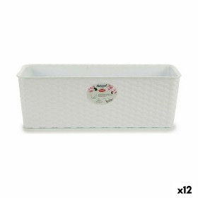 Planter Stefanplast White Plastic 48,5 x 16 x 18 cm (12 Units) by Stefanplast, Window Boxes - Ref: S3623589, Price: 61,12 €, ...