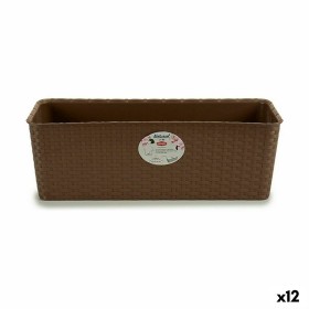 Jardinière Stefanplast 15,5 x 13,5 x 38,5 cm Beige Plastique (12 Unités) | Tienda24 - Global Online Shop Tienda24.eu