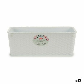 Planter Stefanplast White Plastic 39 x 13,5 x 15 cm (12 Units) by Stefanplast, Window Boxes - Ref: S3623594, Price: 51,09 €, ...