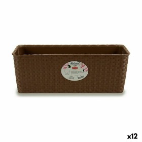 Floreira Stefanplast Bege Plástico 39 x 13,5 x 15,5 cm (12 Unidades) de Stefanplast, Vasos de janela - Ref: S3623596, Preço: ...