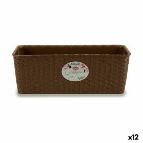 Blumenkasten Stefanplast Grau Kunststoff 18 x 16 x 49 cm (12 Stück) | Tienda24 - Global Online Shop Tienda24.eu