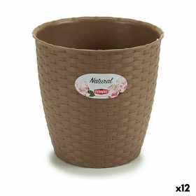 Plantador Riviera D40 Ø 40 cm Cinzento Pedra Plástico Redondo | Tienda24 - Global Online Shop Tienda24.eu