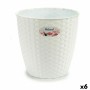 Planter Stefanplast White Plastic 24 x 22,5 x 24 cm (6 Units) by Stefanplast, Cachepots - Ref: S3623602, Price: 23,24 €, Disc...