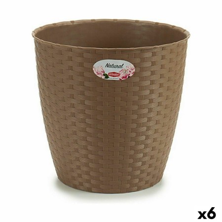 Cache-pot Stefanplast Marron Plastique 29 x 27 x 29 cm (6 Unités) de Stefanplast, Cache-pots - Réf : S3623607, Prix : 32,73 €...