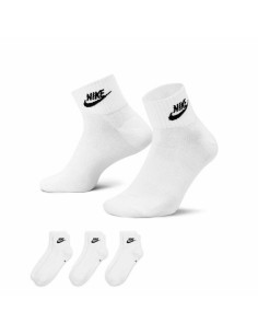 Meias Low-Cut Nike Everyday Lightweight 3 pares Branco | Tienda24 Tienda24.eu