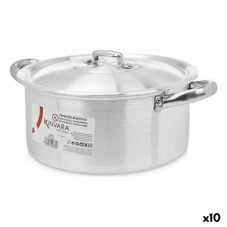 Topf mit Deckel Silberfarben Aluminium 4 L 24 x 13 x 31 cm (10 Stück) | Tienda24 - Global Online Shop Tienda24.eu