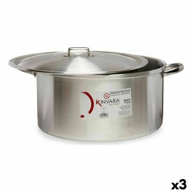 Casserole with lid Silver Aluminium 53 x 24 x 43 cm (3 Units) by Kinvara, Casserole pans - Ref: S3623661, Price: 110,15 €, Di...