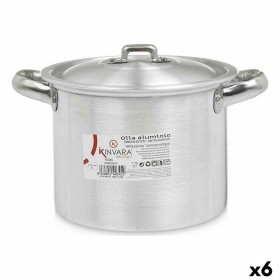 Casserole with Lid Silver Aluminium 23,5 x 15 x 18 cm (6 Units) by Kinvara, Stockpots - Ref: S3623663, Price: 43,98 €, Discou...