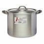 Casserole with Lid Ø 24 cm Silver Aluminium (6 Units) by Kinvara, Stockpots - Ref: S3623667, Price: 66,26 €, Discount: %