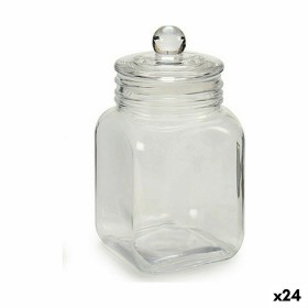 Vaso Chiusura ermetica Trasparente Vetro 1,2 L 11 x 19,5 x 11 cm (24 Unità) di Vivalto, Conservazione di alimenti - Rif: S362...