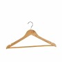 Set of Clothes Hangers Natural brown Wood 45.5 x 21,5 x 1 cm (4 Units) by Kipit, Hangers - Ref: S3623702, Price: 45,40 €, Dis...