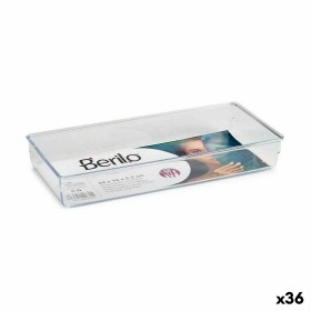 Contenitori per Cassetti Multiuso Trasparente Plastica 15,5 x 5,5 x 34,5 cm (36 Unità) di Berilo, Supporti e distributori - R...